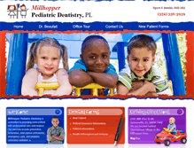 Tablet Screenshot of millhopperpediatricdentistry.com